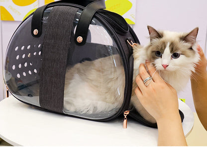 Premium Transparent Pet Backpack - Breathable and Comfortable