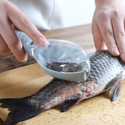 Fish Scale Scraper With Protective Cover