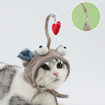 Head-Mounted Cat Toy for Hands-Free Fun| Indoor Cat Teaser Hat