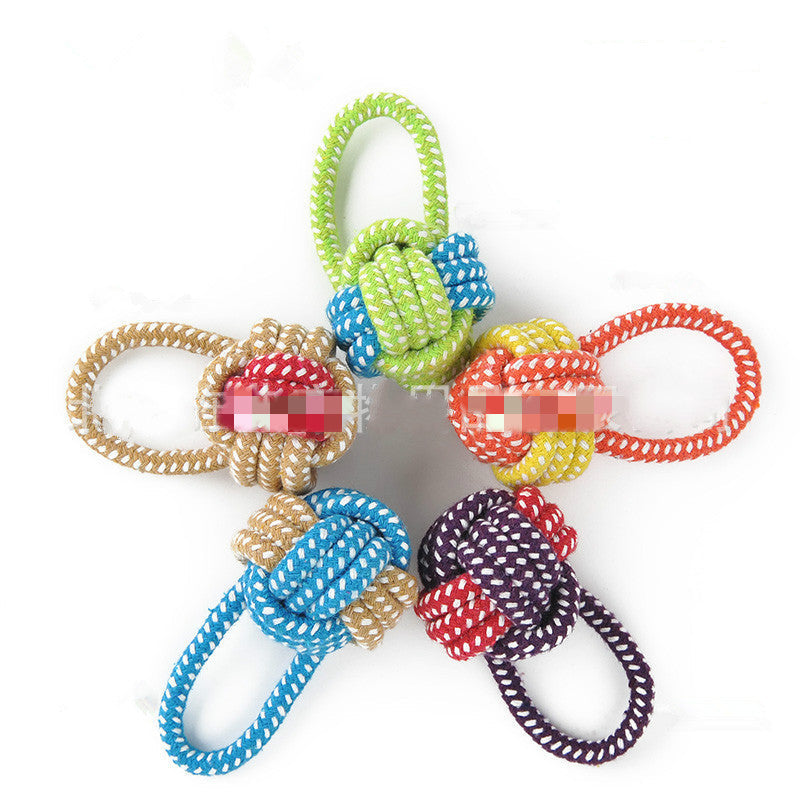 Cotton Rope Knot Toys for Pets - Durable and Fun Playtime Rope Toy