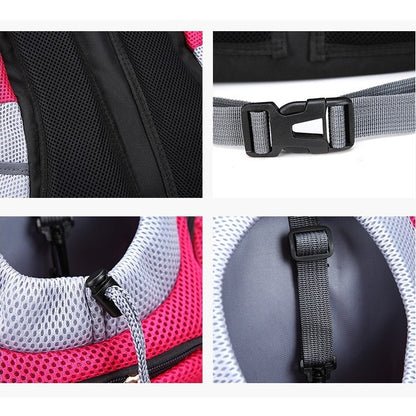 Secure zippers keep pets safe inside the carrier.