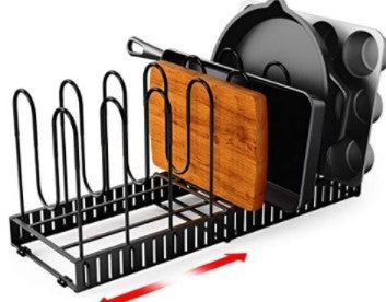 Adjustable 8 Level Pan Storage Rack