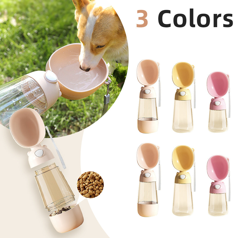 Portable Dog Water Dispenser & Food Bowl