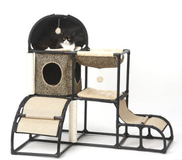 Fun Cat Climbing Stand with Sisal Rope & Nest