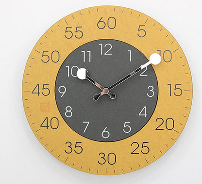 Round Clashing Wall Clock 30cm