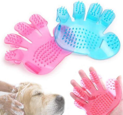 Soft Rubber Pet Bath Brush | Massage and Grooming Tool for Pets