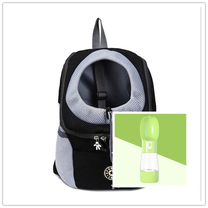Pet Dog Carrier Backpack - Double Shoulder Travel Bag with Mesh