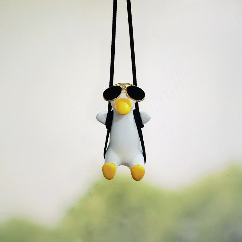 Cute Duck Design Hanging Ornament for Car or Room Decoration