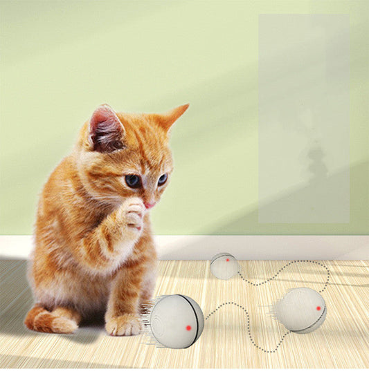 USB Rechargeable LED Rolling Ball Toy for Pets