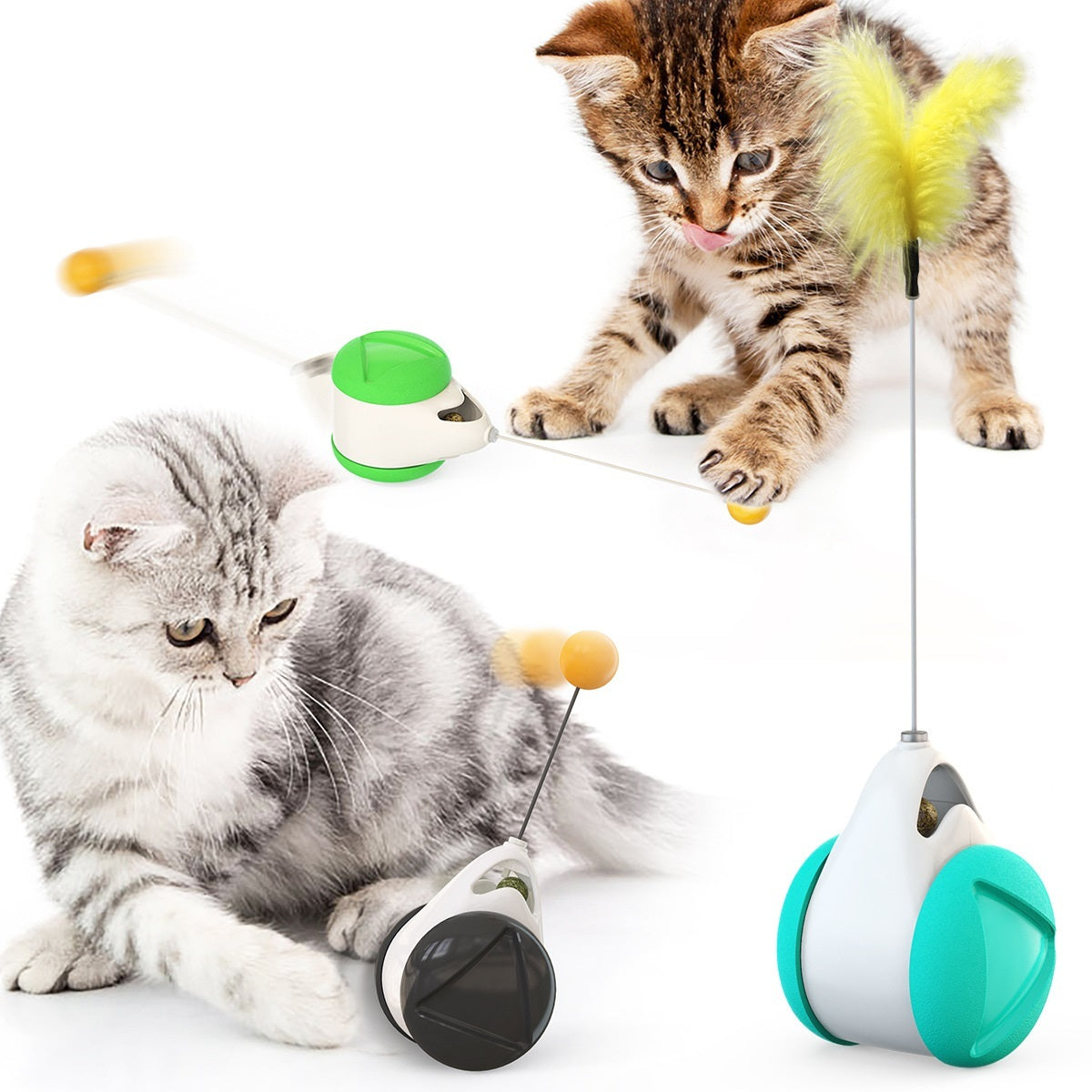 Interactive Moving Cat Toy - Plastic Material