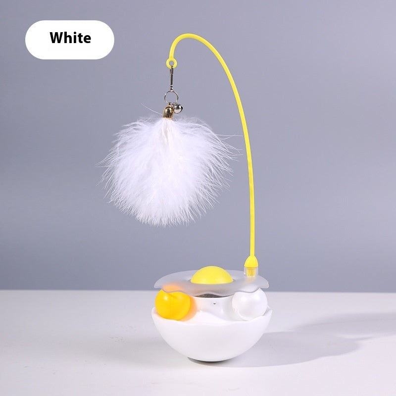 Interactive Cat Toy with Catnip, Feather, and Bell