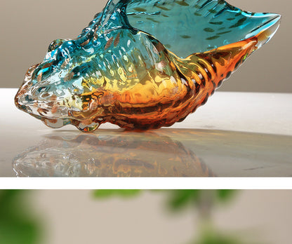Elegant Light Luxury Colored Glaze Conch
