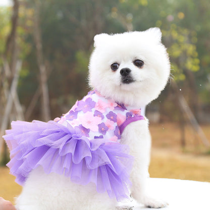 Princess Style Cotton Pet Skirt