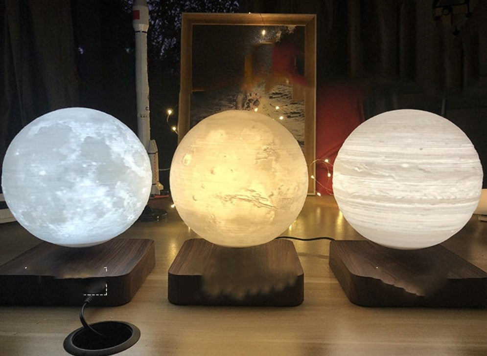 3D Moon Light Night Lamp with Touch Switch