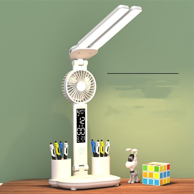 Portable USB Air Cooler Fan with 7-Color Light & Humidifier