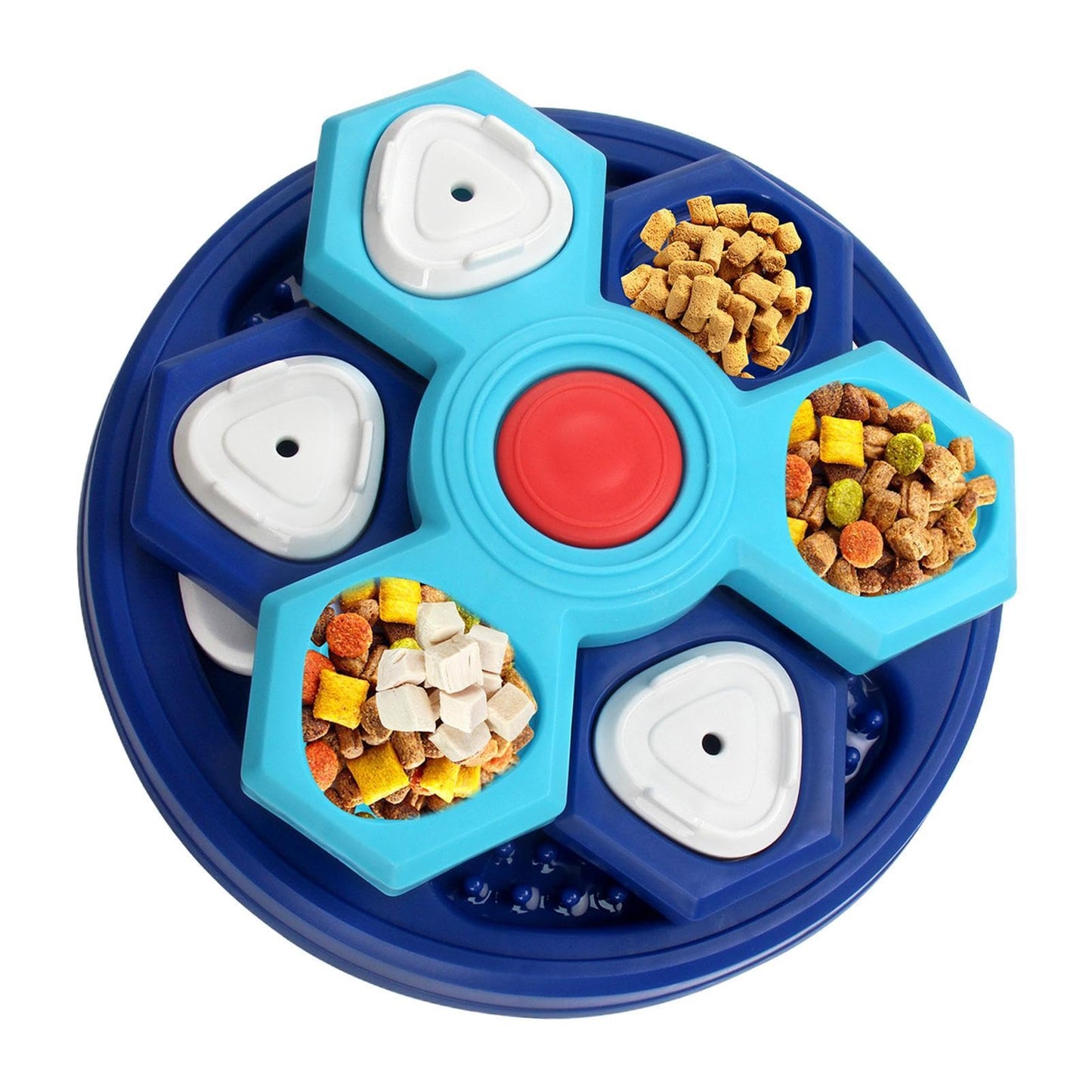 4-Layer Slow Feeder Puzzle Bowl - Non-Slip Interactive Dog Game