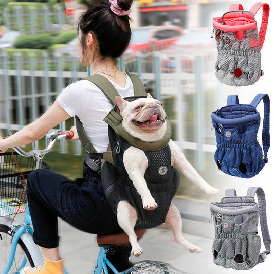 High Quality Dog Carrier Bag | Legs Out Design | Adjustable Straps