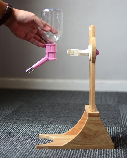 Bamboo and Oak Holder with 3 Color Options | 300ml Water Capacity