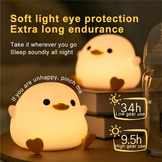Doudou Duck Silicone Alarm Lamp