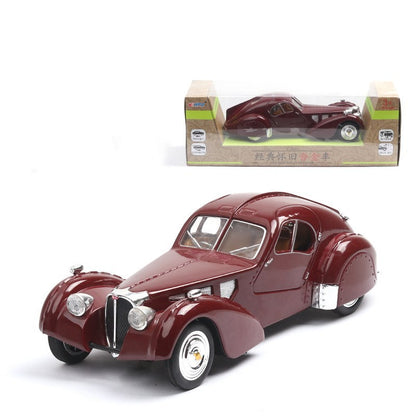 Classic car model Bugatti Type 57SC Wine Red