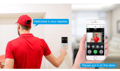 Marlboze Visual Doorbell Wireless Intercom with PIR Motion Detection