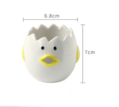 Cute Chicken Ceramic Egg Yolk Separator