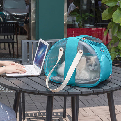 Premium Transparent Pet Backpack - Breathable and Comfortable