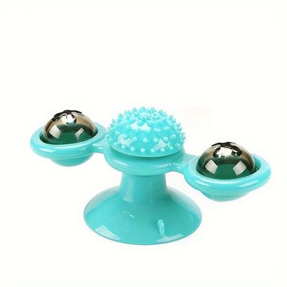 Interactive Cat Toy with Suction Cup and Catnip