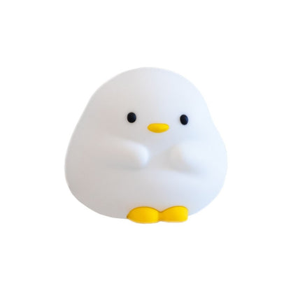 Cute Duck Night Lights Lamp: USB Rechargeable Bedside Light