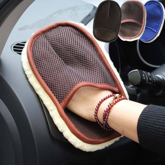 Soft Hair Car Wash Gloves for Car & Motorcycle Cleaning