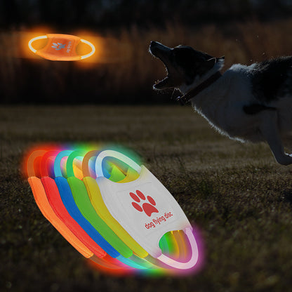 LED Glowing Dog Flying Discs