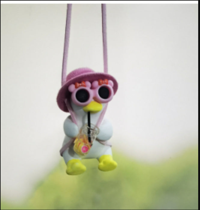 Cute Duck Design Hanging Ornament for Car or Room Decoration