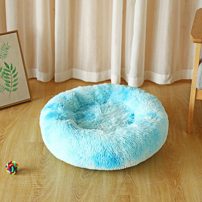 Soft Vegan Fur Calming Bed for Pets - Luxury Design, Various Sizes & Colors