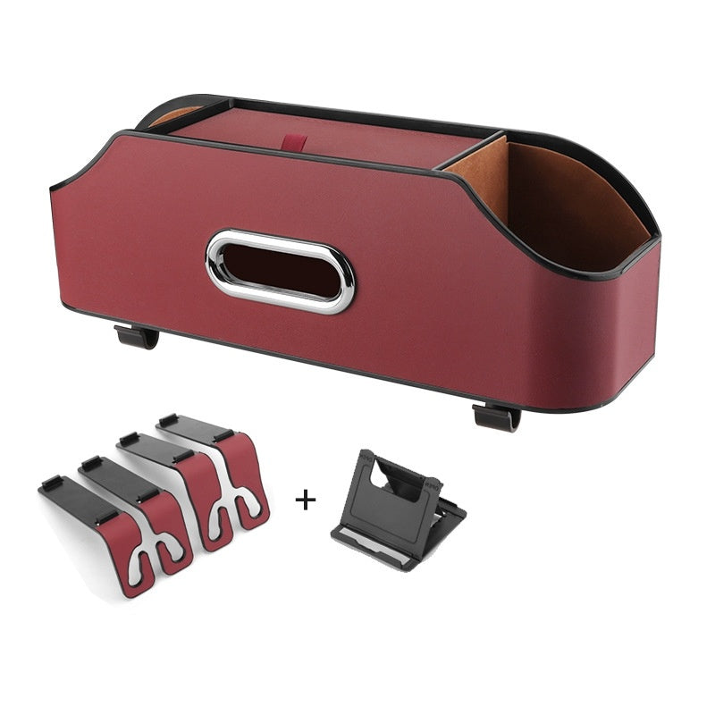 Tissue Box & Cup Holder Buggy Bag Red