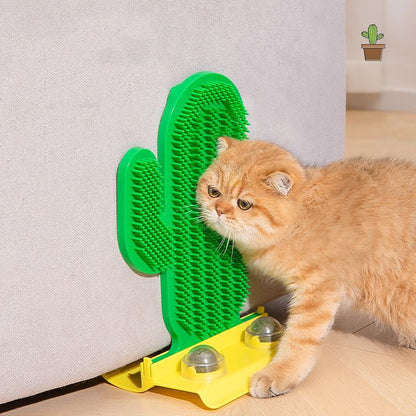 Plastic Catnip Toy Set with Cactus and Mint Balls