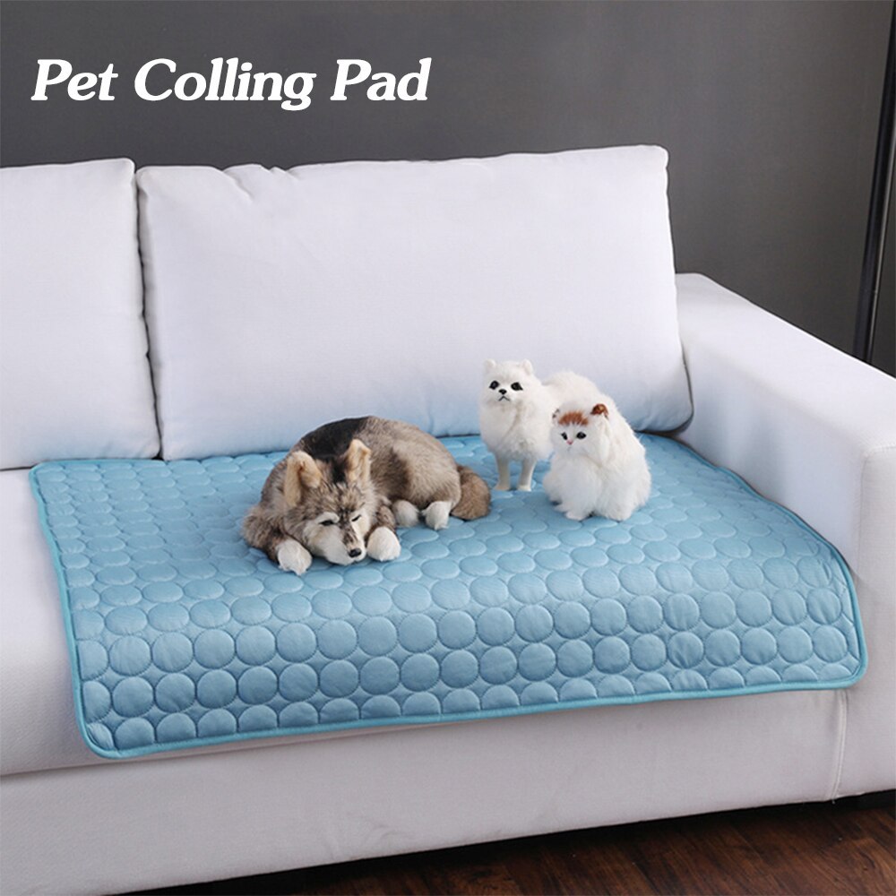 Pet Dog & Cat Ice Silk Cooling Mat