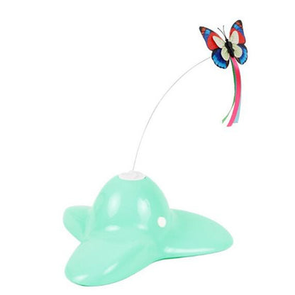 Whirling Flash Butterfly Cat Toy Green