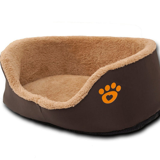 Breathable Brown Dog Bed & Sofa in Multiple Sizes