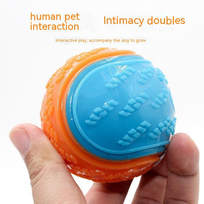 Rubber Pet Toy Ball Tpr Toy Random Color - Pet Toys Gift