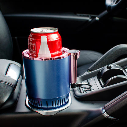 2-in-1 Car Heating & Cooling Cup Holder | 12V Smart Warmer & Cooler