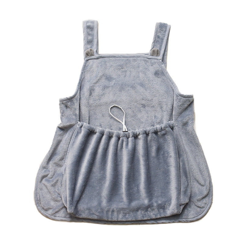 Arctic Velvet Grey Bomao Apron for Pets