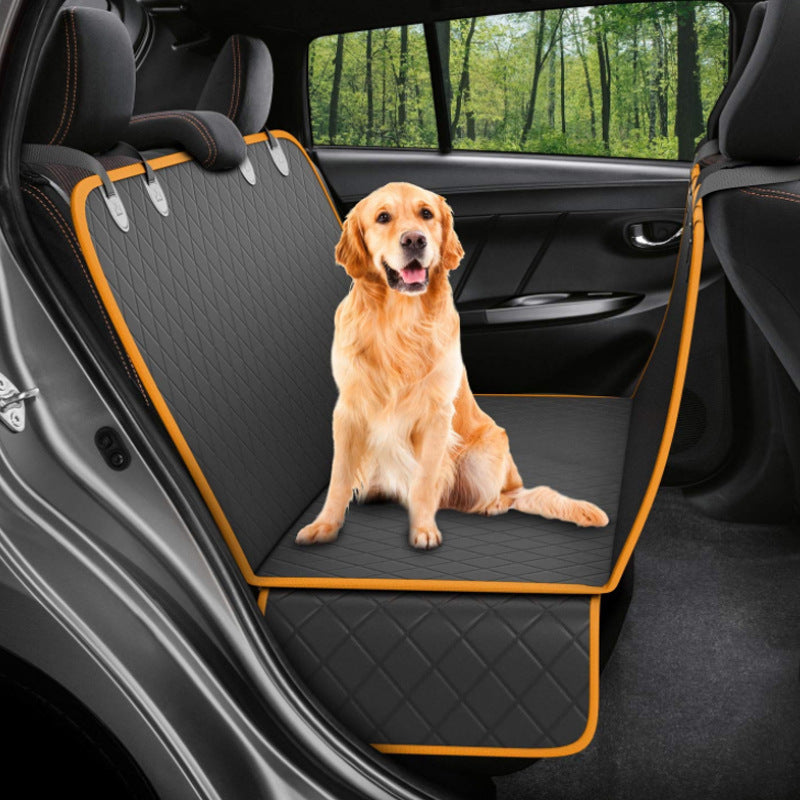 Dog Car Seat Cover | Mesh Hammock with Zipper & Pocket