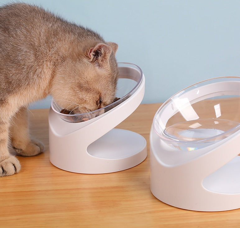 Ergonomic Cat Bowl with Cervical Protection