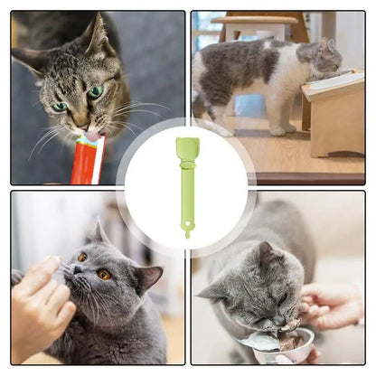 Cat Treat Spoon for Easy Squeezing and Serving