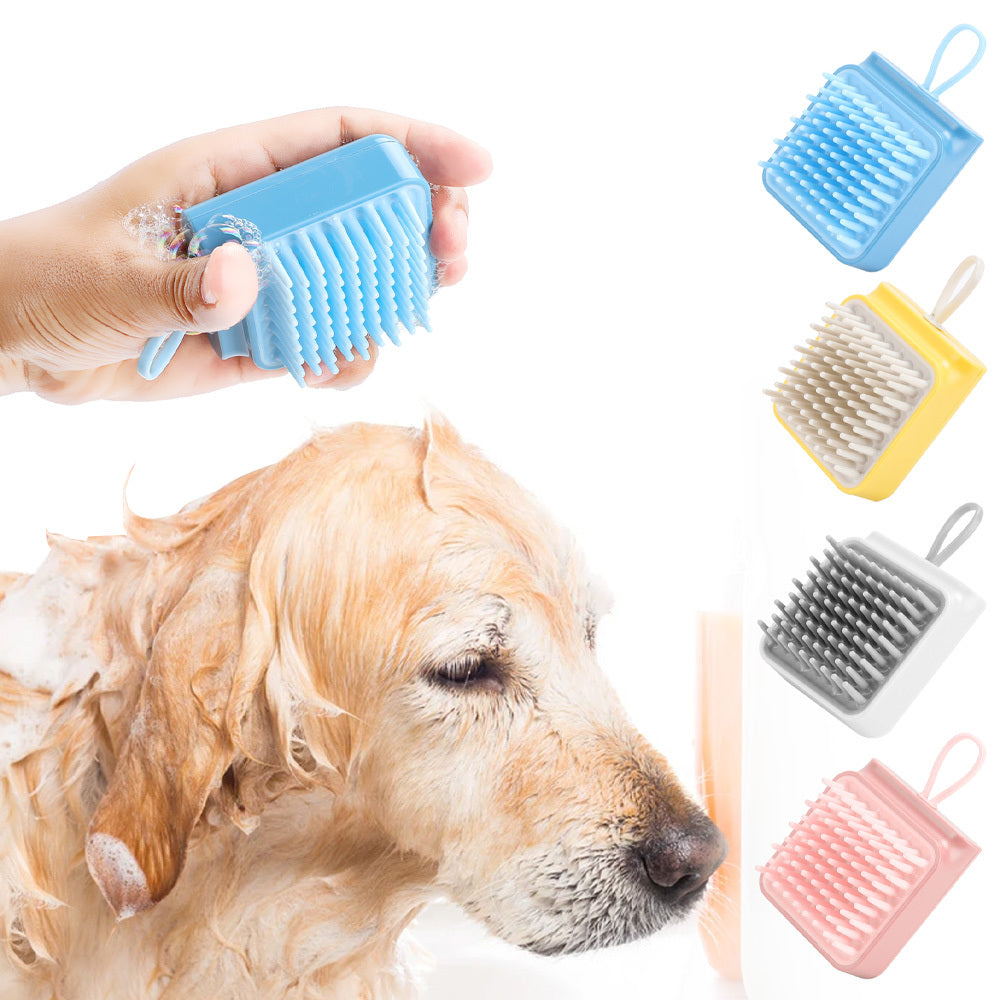 Pet Bath Massage Brush for Gentle Grooming and Relaxing Massage