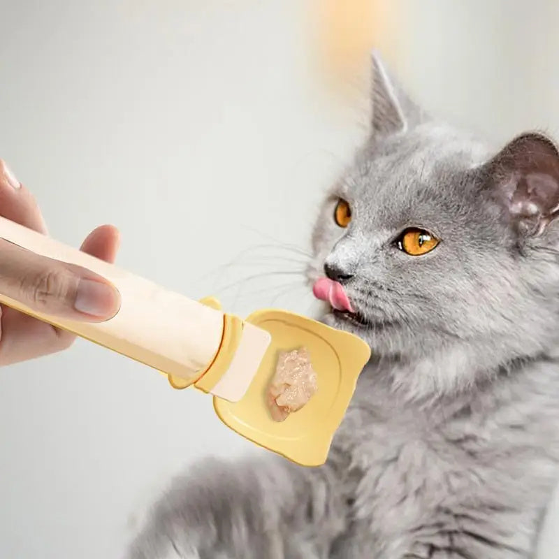 Cat Treat Spoon for Easy Squeezing and Serving