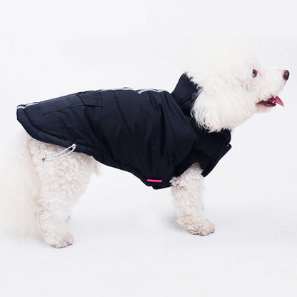 PET STYLE Black Cotton Coat Casual Style for General Gender