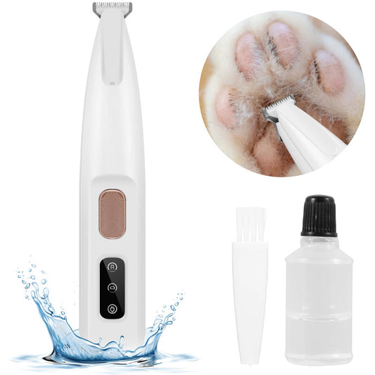 Wide Blade Pet Hair Trimmer (Waterproof & LED)