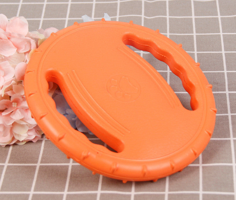 Plastic Dog Frisbee Combination Set Orange Purple Green