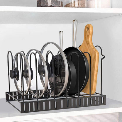 Adjustable 8 Level Pan Storage Rack